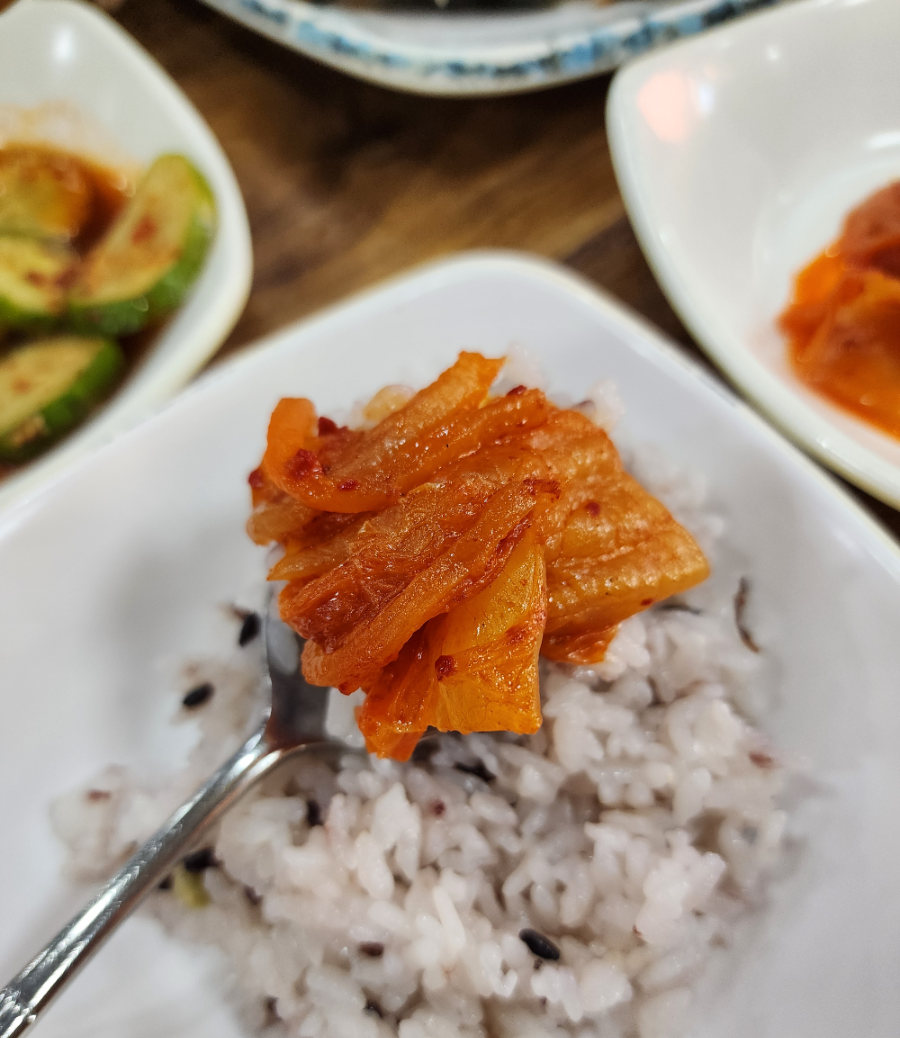 밥과 김치찜