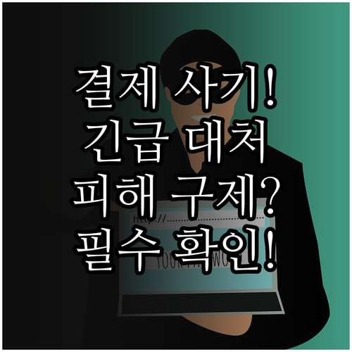 결제 승인 문자 사기 유형 분석 긴급..