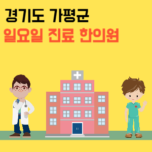 경기도 가평군 일요일 한의원 진료 병원 리스트