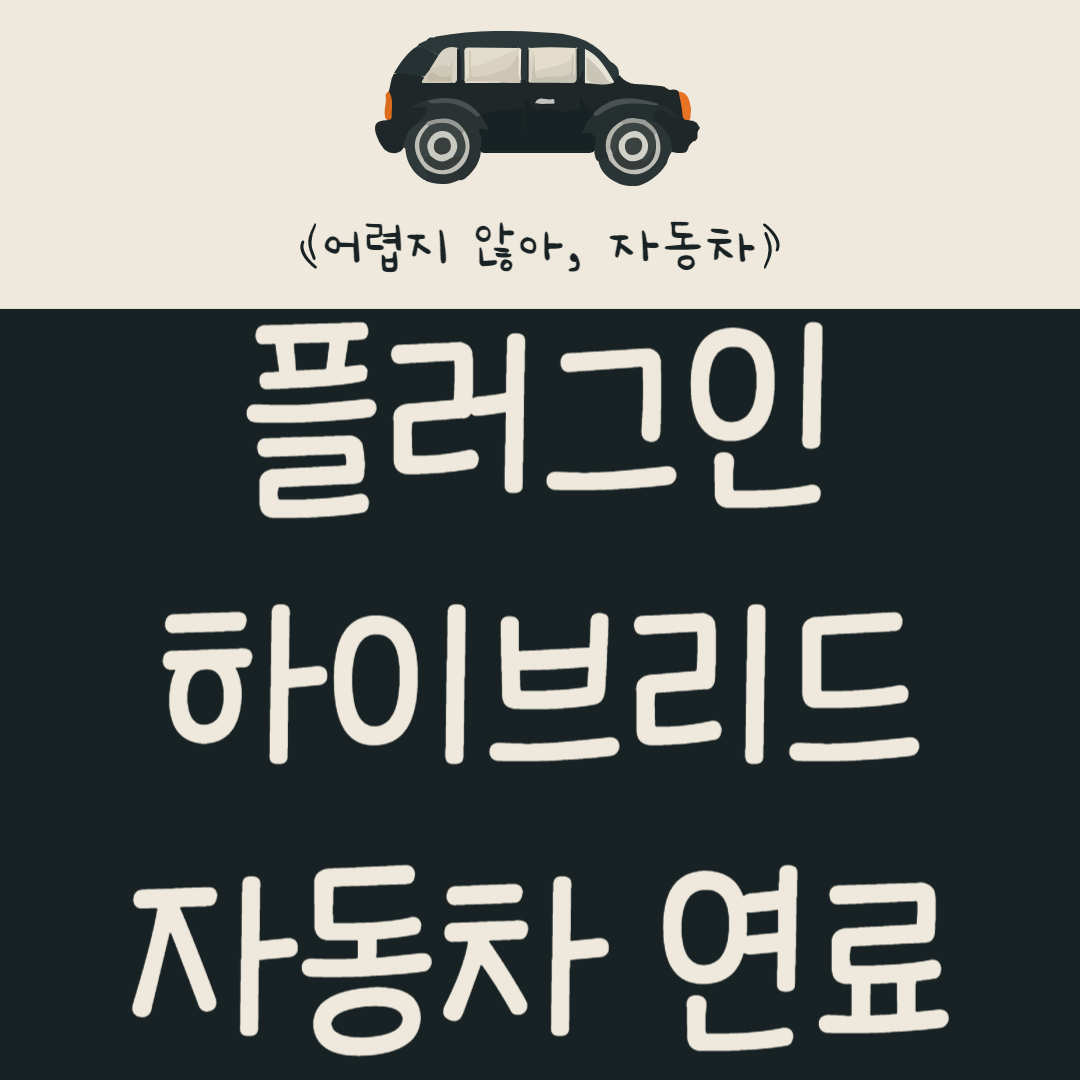 플러그인 하이브리드 자동차 연료