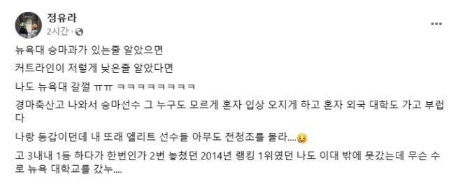 정유라 승마 전청조