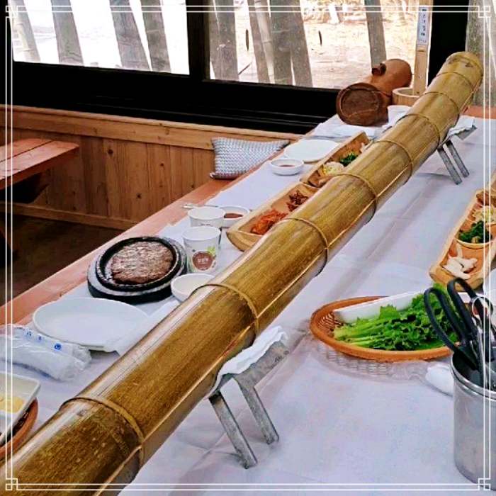 담양 맛집 3미터 대나무 통찜, 대통용찜