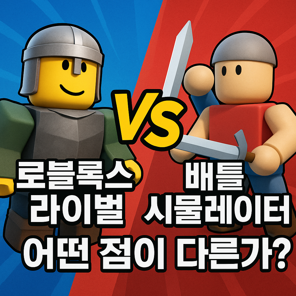 로블록스 라이벌 vs 배틀 시뮬레이터: 어떤 점이 다른가?