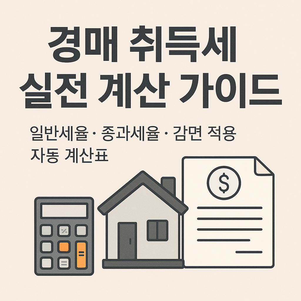 경매 취득세 예시