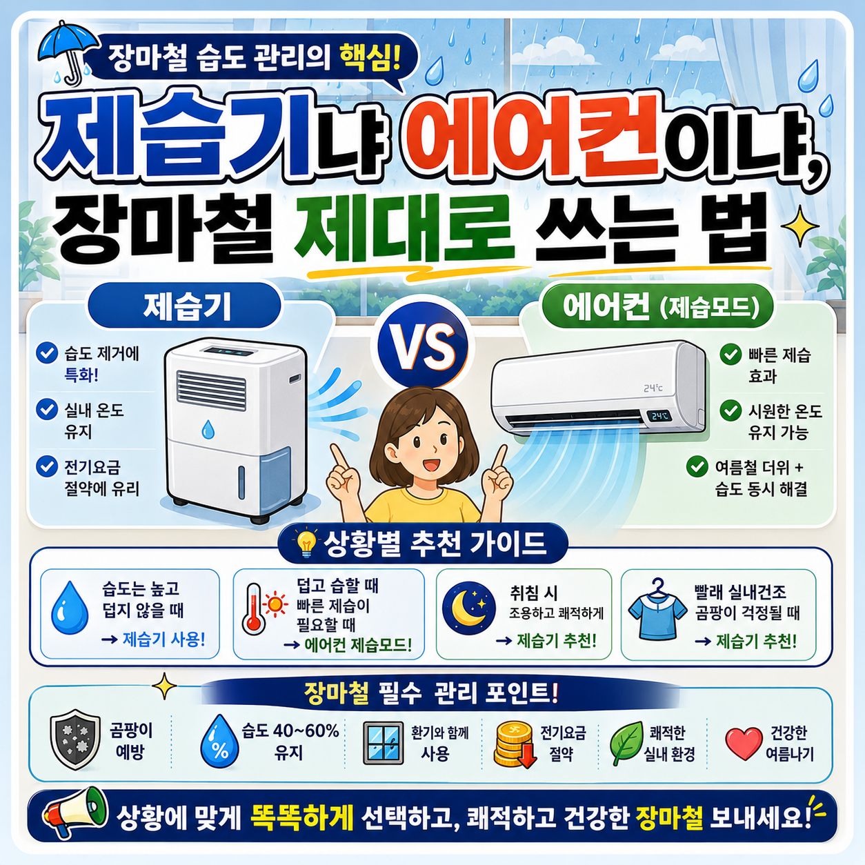 제습기와 에어컨