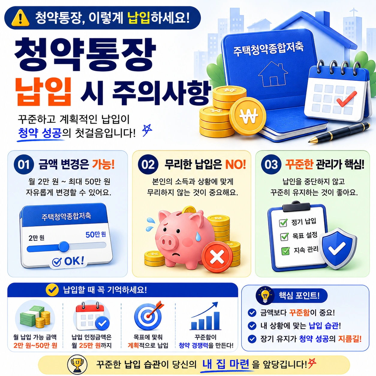 청약통장-납입시-주의사항