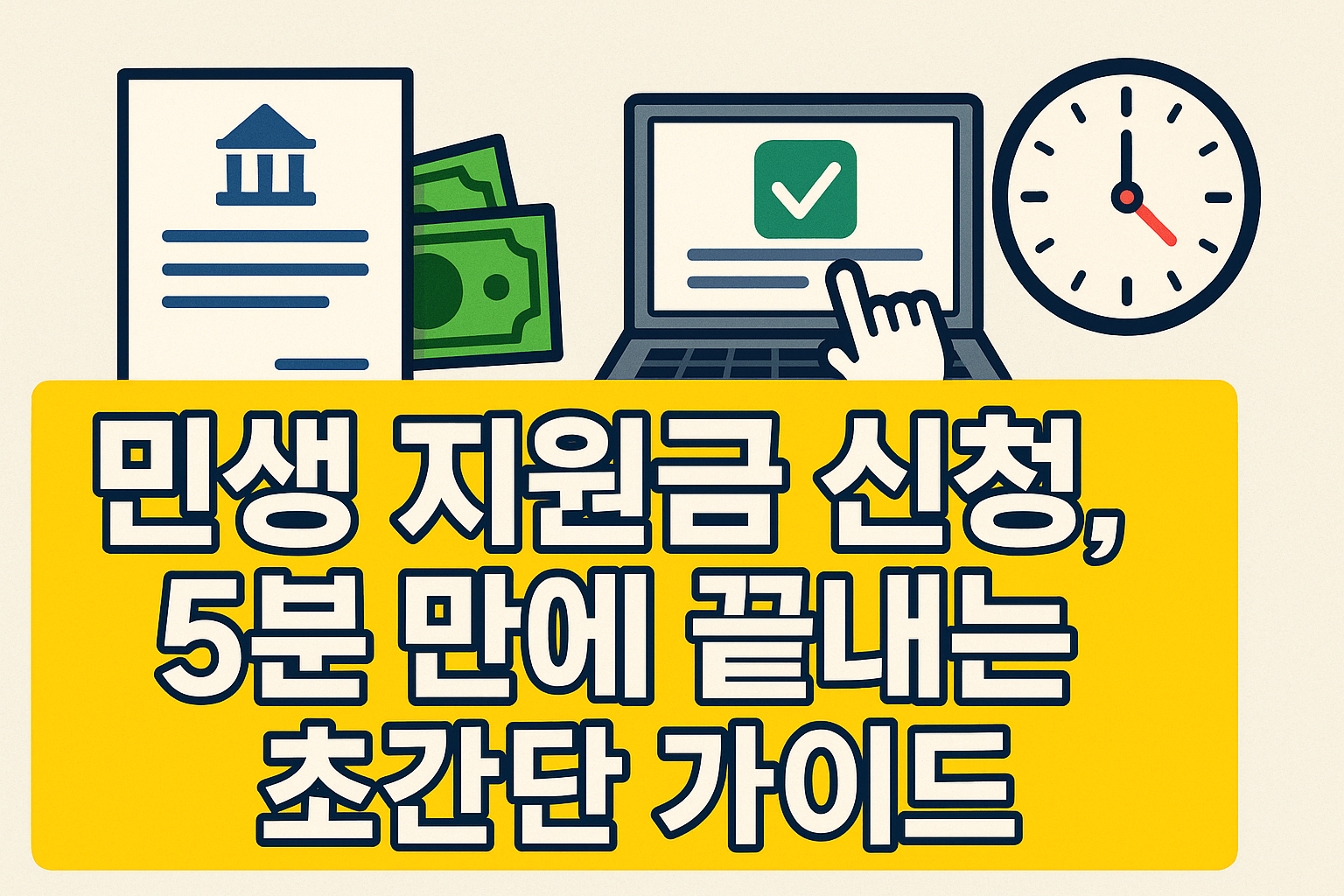 민생 지원금 신청, 5분 만에 끝내는 초간단 가이드