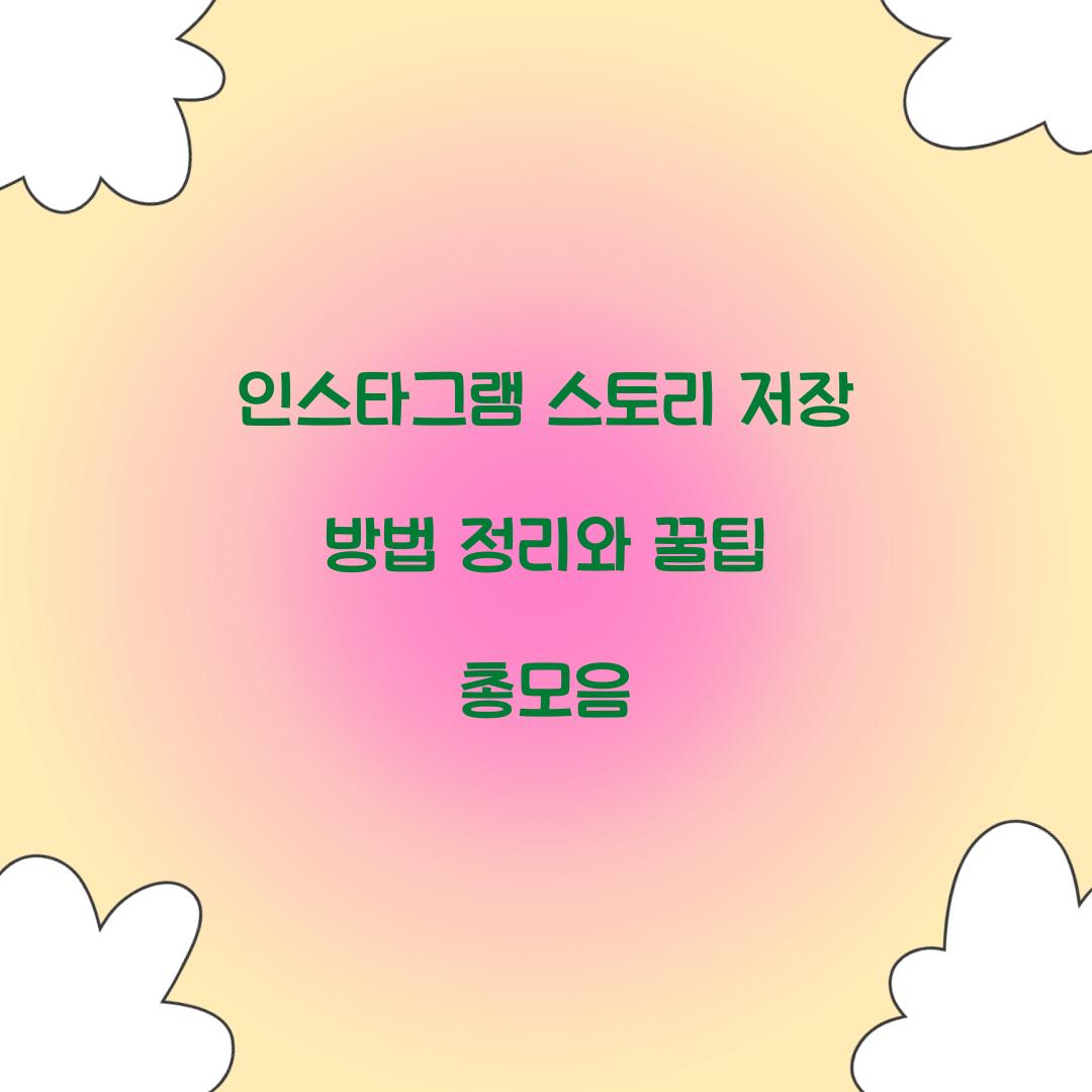 인스타그램 스토리 저장