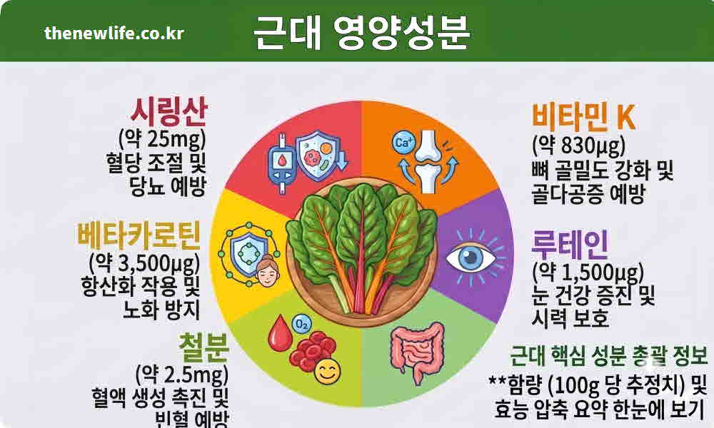 근대 효능 영양성분