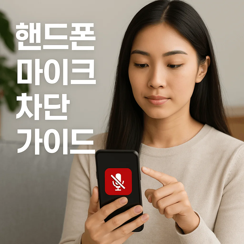 핸드폰 마이크 차단 가이드