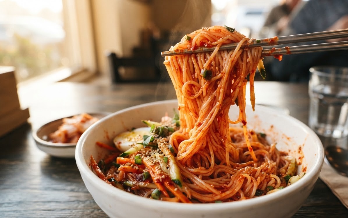 비빔국수콩가루