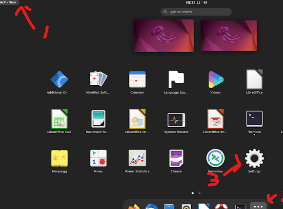 우분투 화면 잠금 기능 끄기 - 원격 데스크톱 썸네일