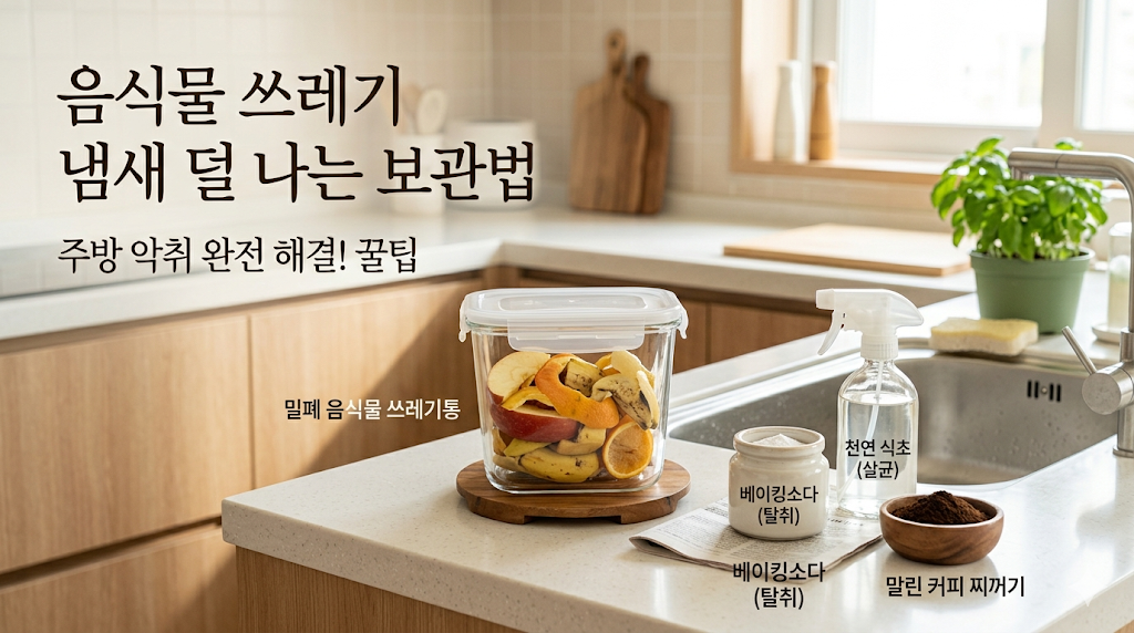 음식물쓰레기 냄새 덜 나는 보관법 정리