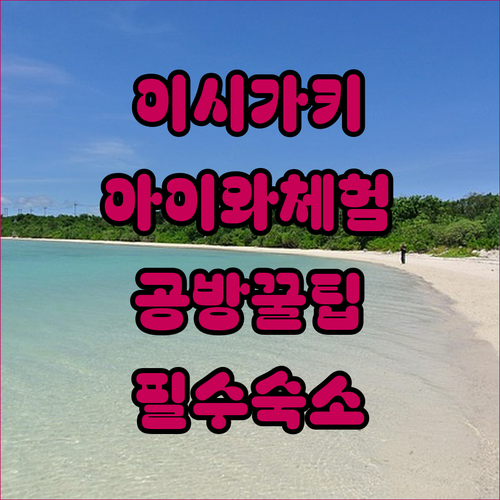 이시가키 공영시장 아이와 체험하기 좋..