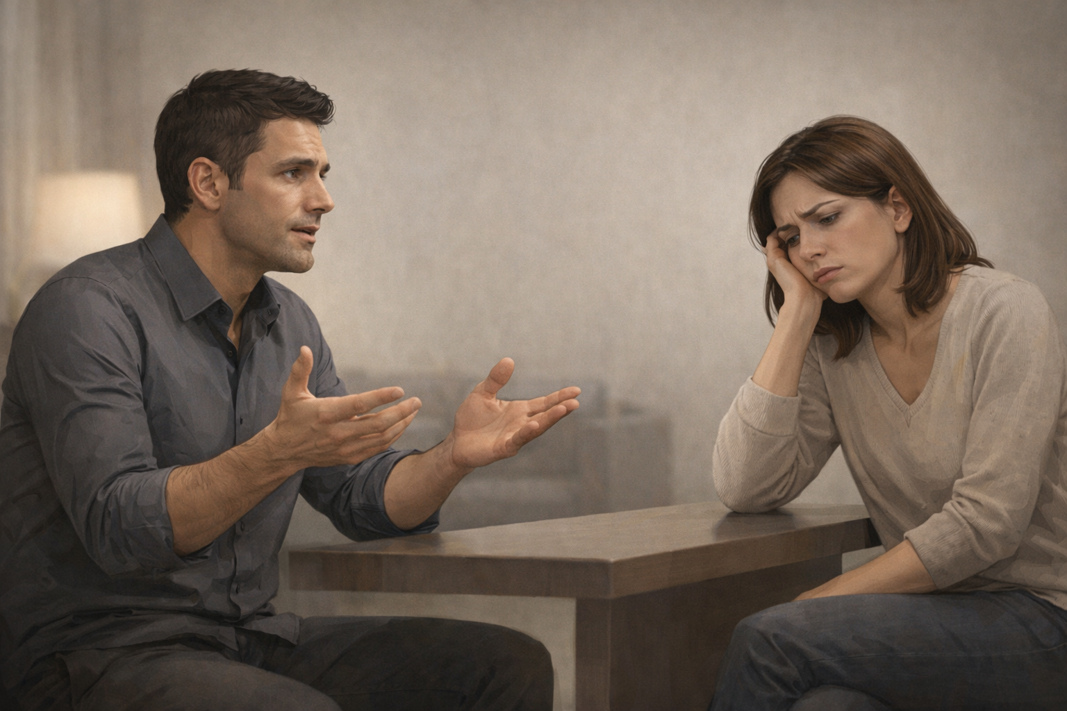 대화중인 두 사람