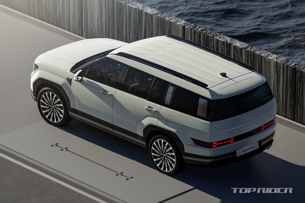 현대차 5세대 싼타페(MX5) 공개 박시한 외관과 테라스