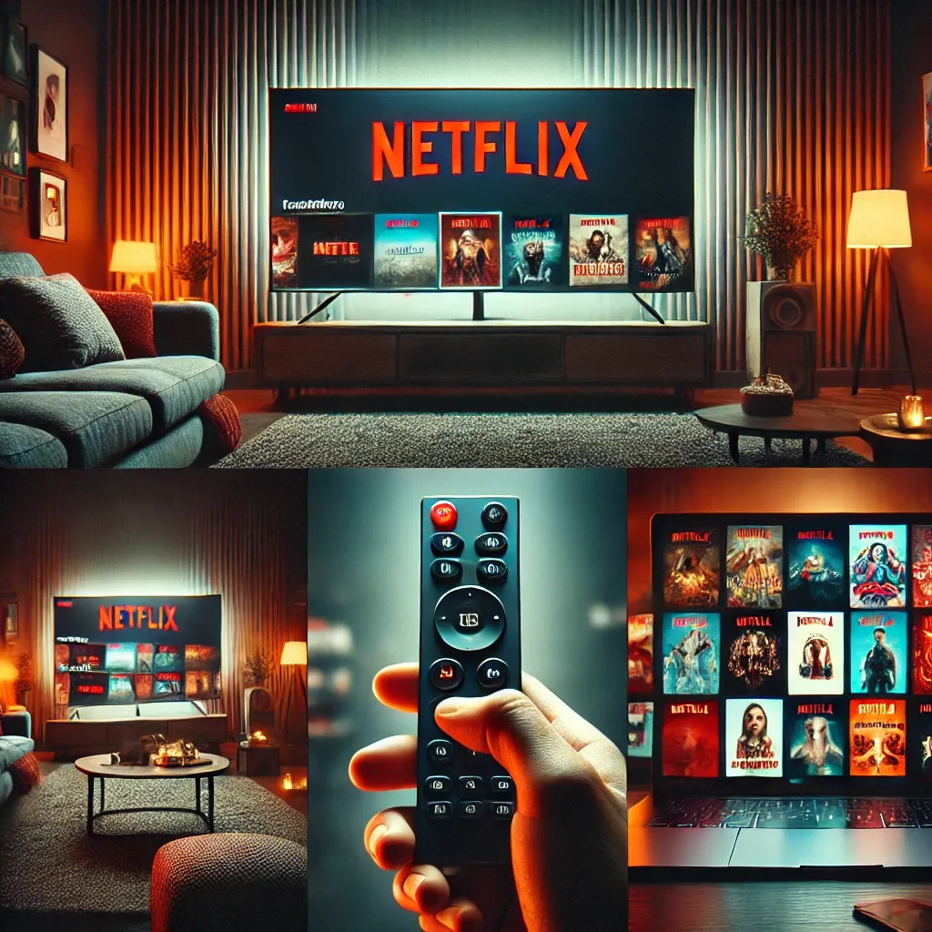 넷플릭스-로고-거실-TV-인터페이스-다중-기기