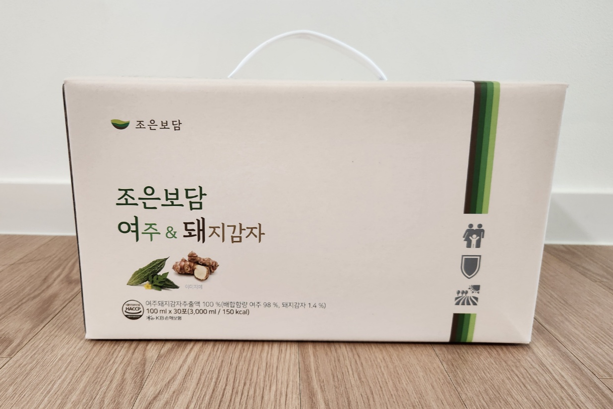 혈당조절 조은보담 여주돼지감자즙 효능 및 후기