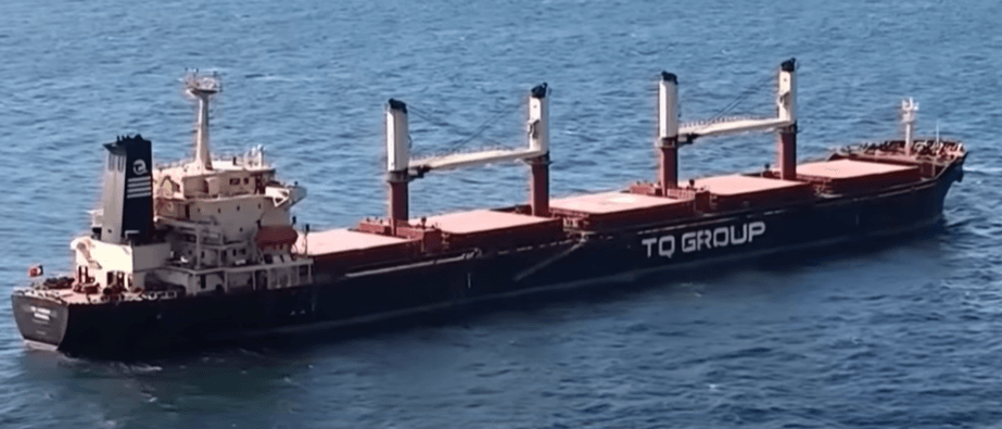 흑해를 항해하는 곡물 수출 선박