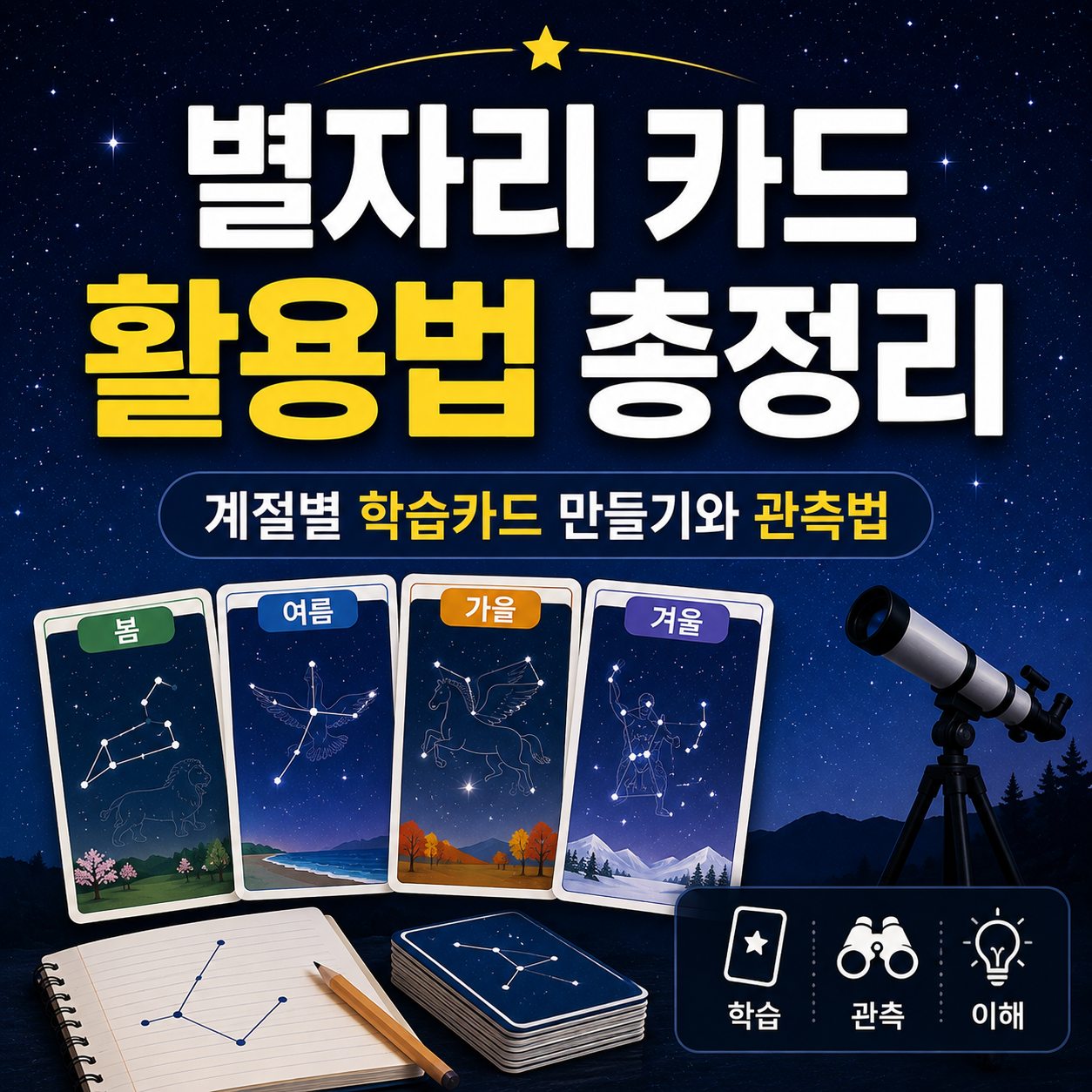별자리 카드 활용법