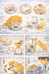 고양이 비만의 원인 관련 사진