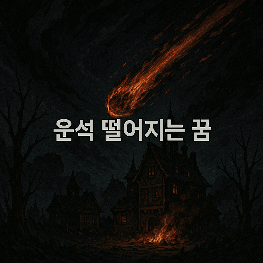운석 떨어지는 꿈 해몽