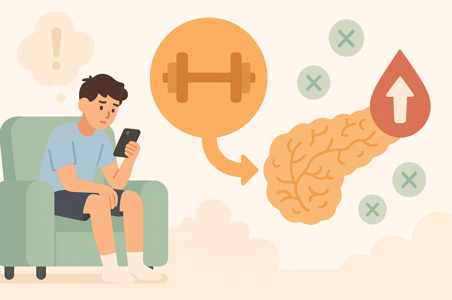 운동이 부족해보이는 청소년