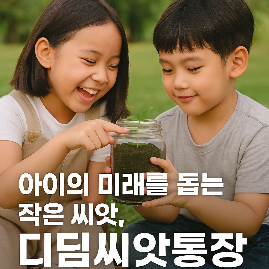아이의 미래를 돕는 작은 씨앗, 디딤씨앗통장
