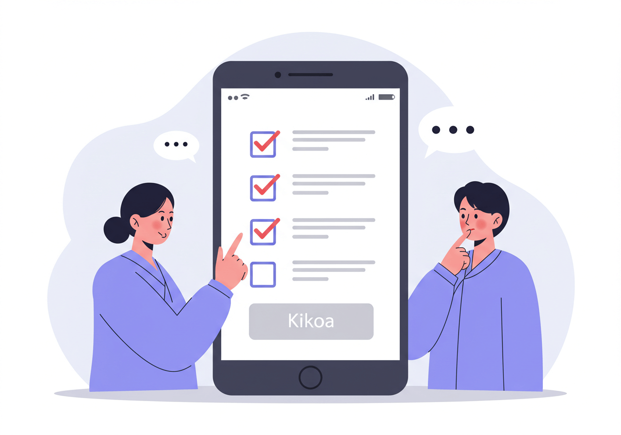 지원금 신청 후 확인 절차를 스마트폰으로 점검하는 장면 1