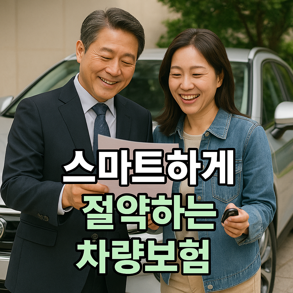 차량보험 확인하는 부부