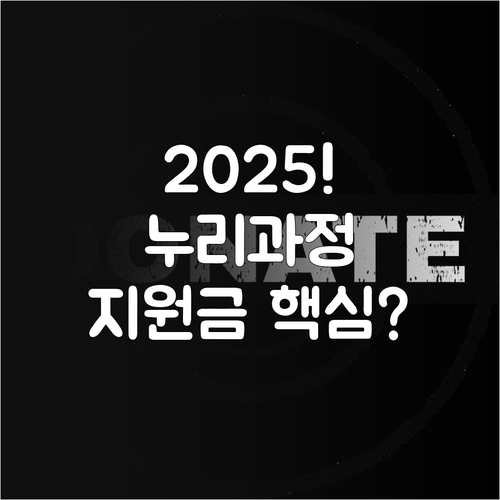 2025년 3~5세 유아학비 누리과정..
