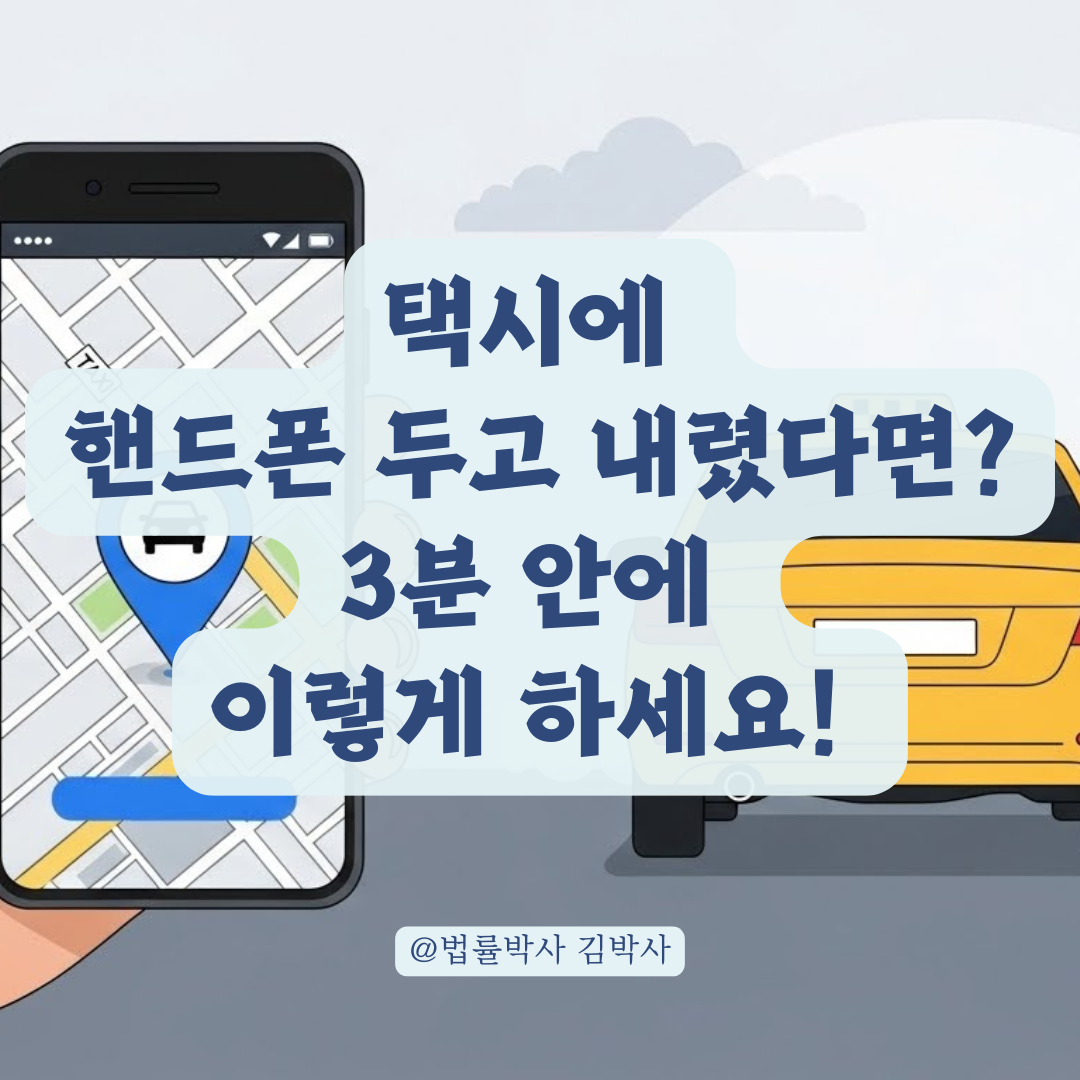 택시에 핸드폰을 두고 내렸을 때! 결제 수단별 확실한 찾기 방법.