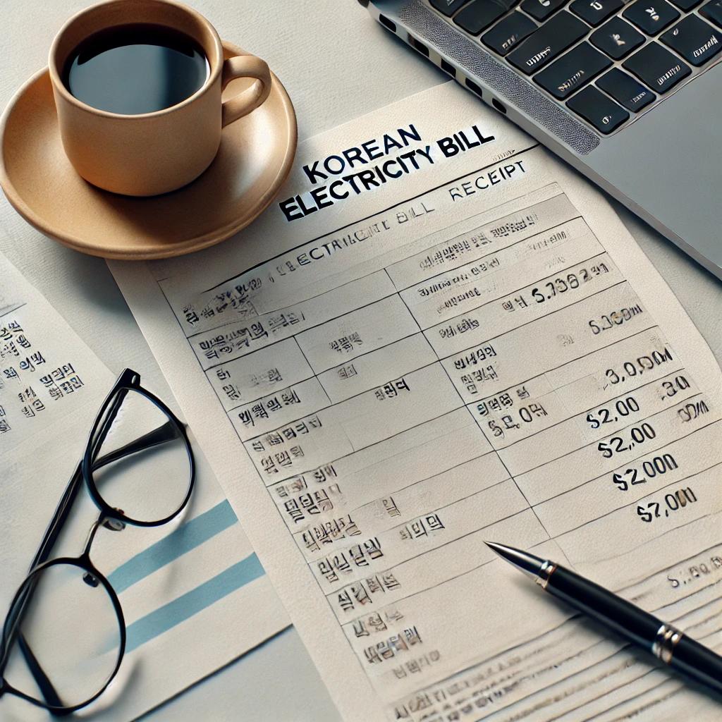 전기요금납부실적증명서