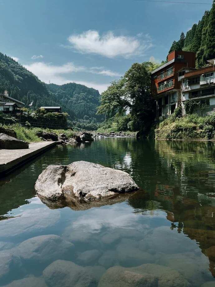 후쿠오카 강물 사진