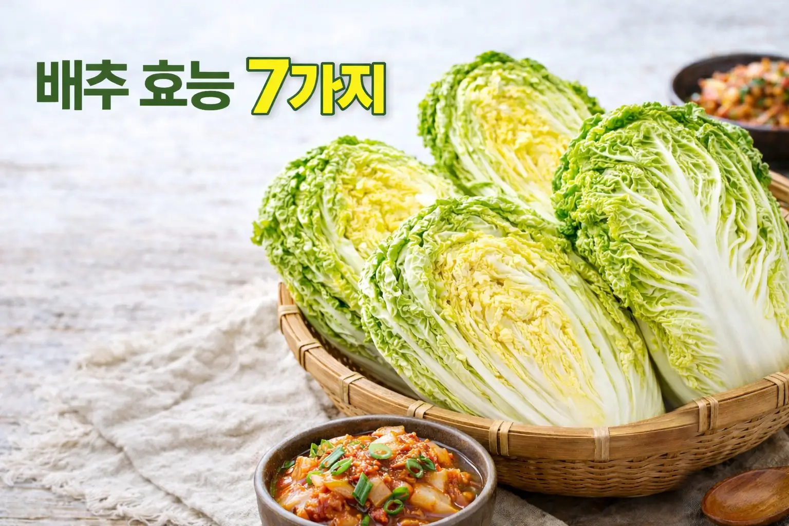 배추의 숨은 효능 7가지, 다이어트와 장 건강에도 좋아요 썸네일