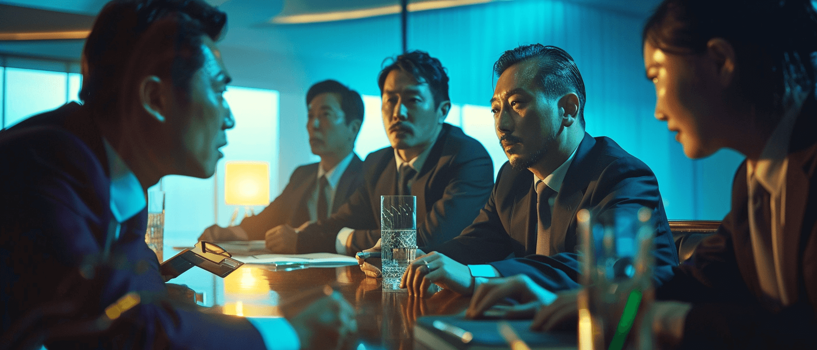 회사에서-논의중인-사람들