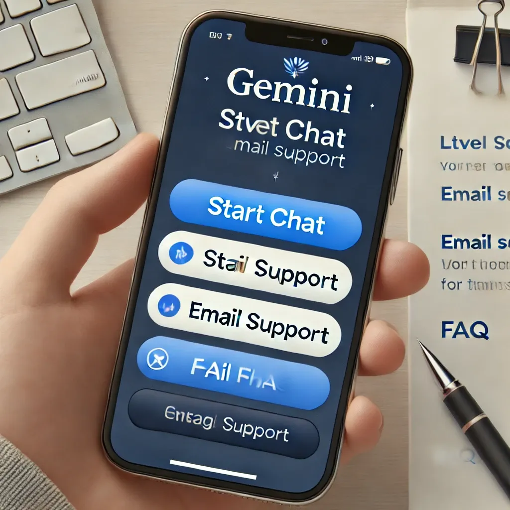 GEMINI-고객지원-실시간-채팅-이메일-문의