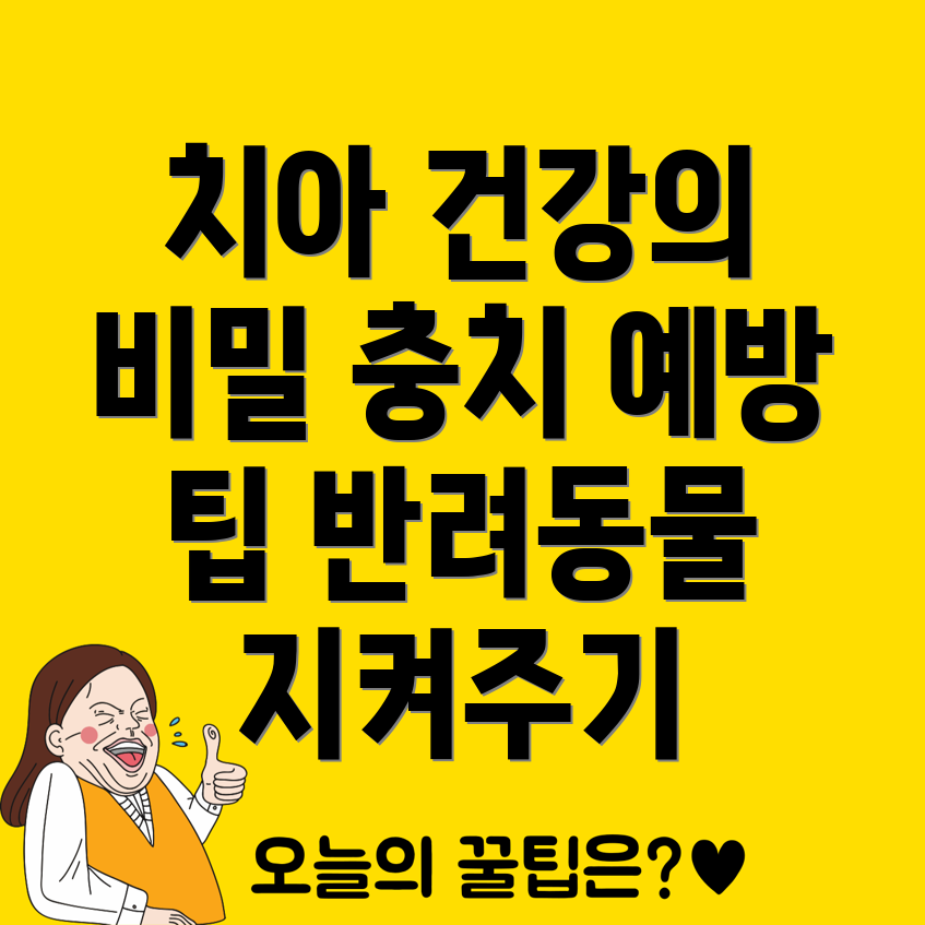 반려동물 치아 충치