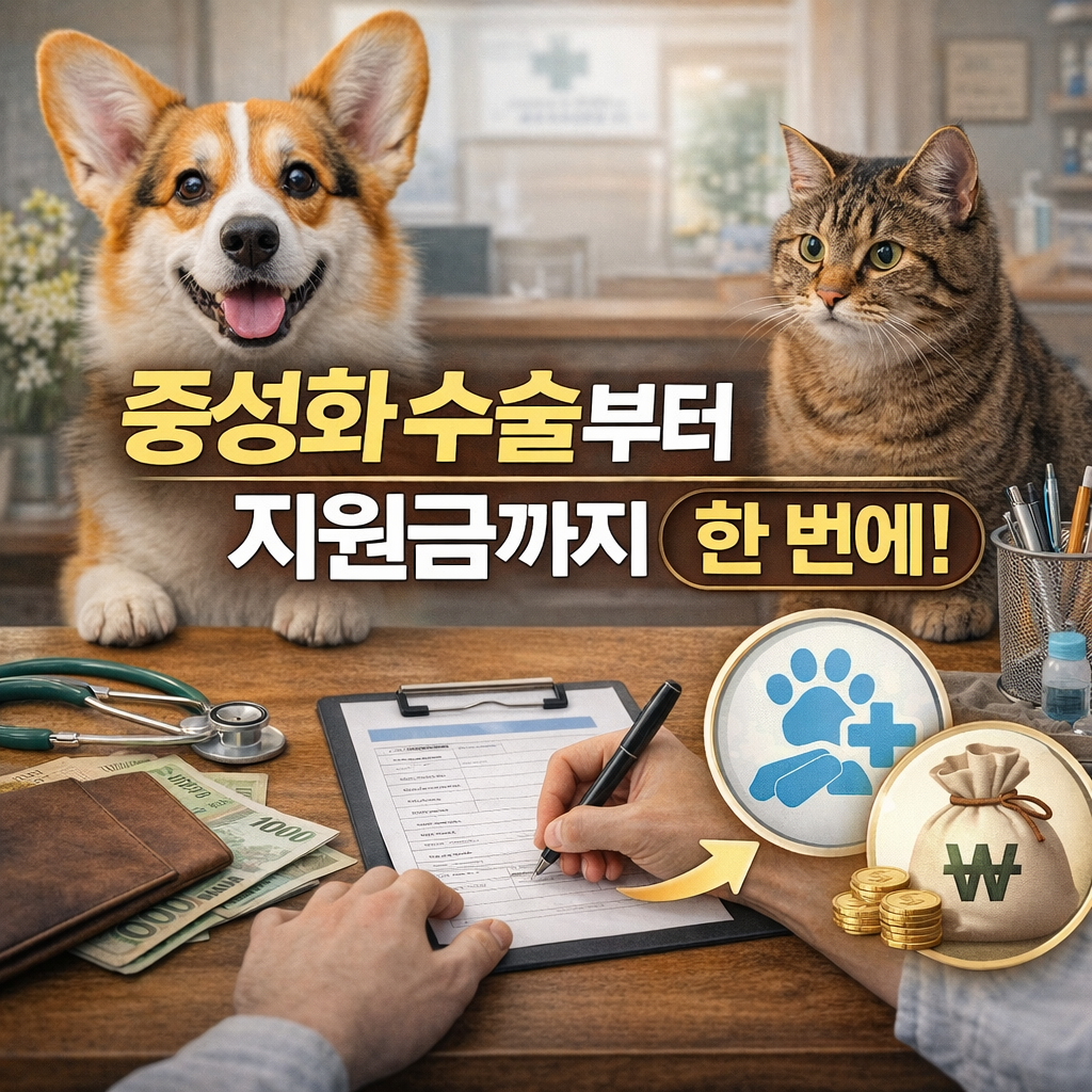 중성화 수술부터 지원금까지 한 번에