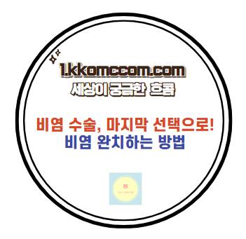 비염 수술 없이 치료를 위한 조언 관련 포스팅 썸네일