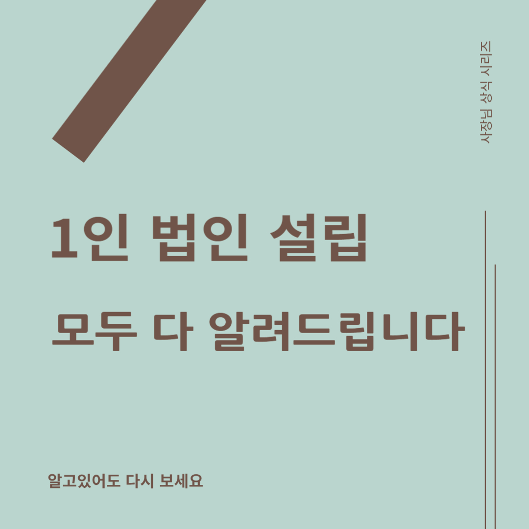 한량, 한량시대, 지적한량, 법인, 1인법인, 1인법인설립