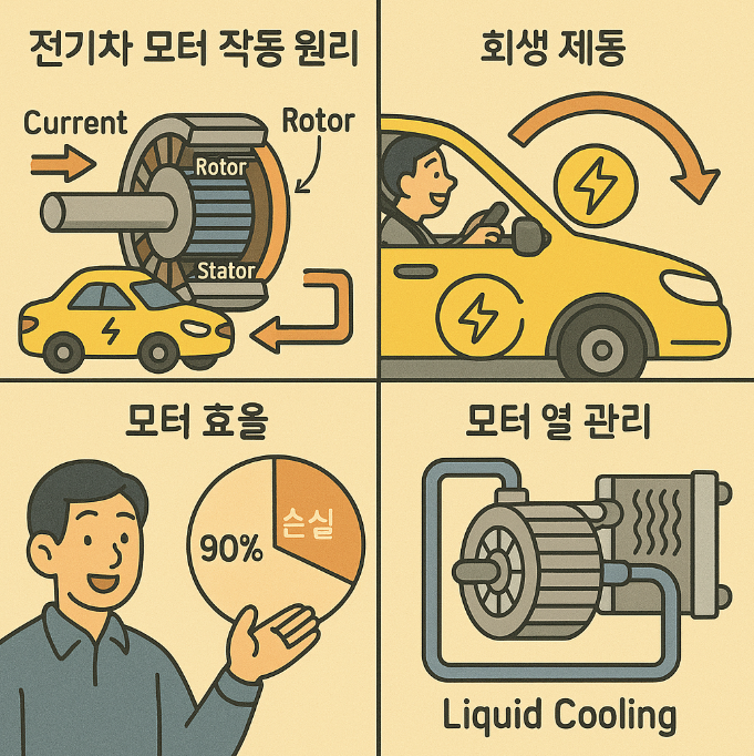전기차 모터 작동 원리