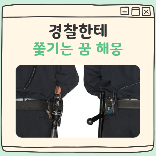 경찰에게 쫓기는 꿈 해몽 대표 이미지