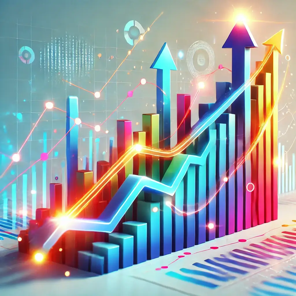 그래프가 올라가는 모습