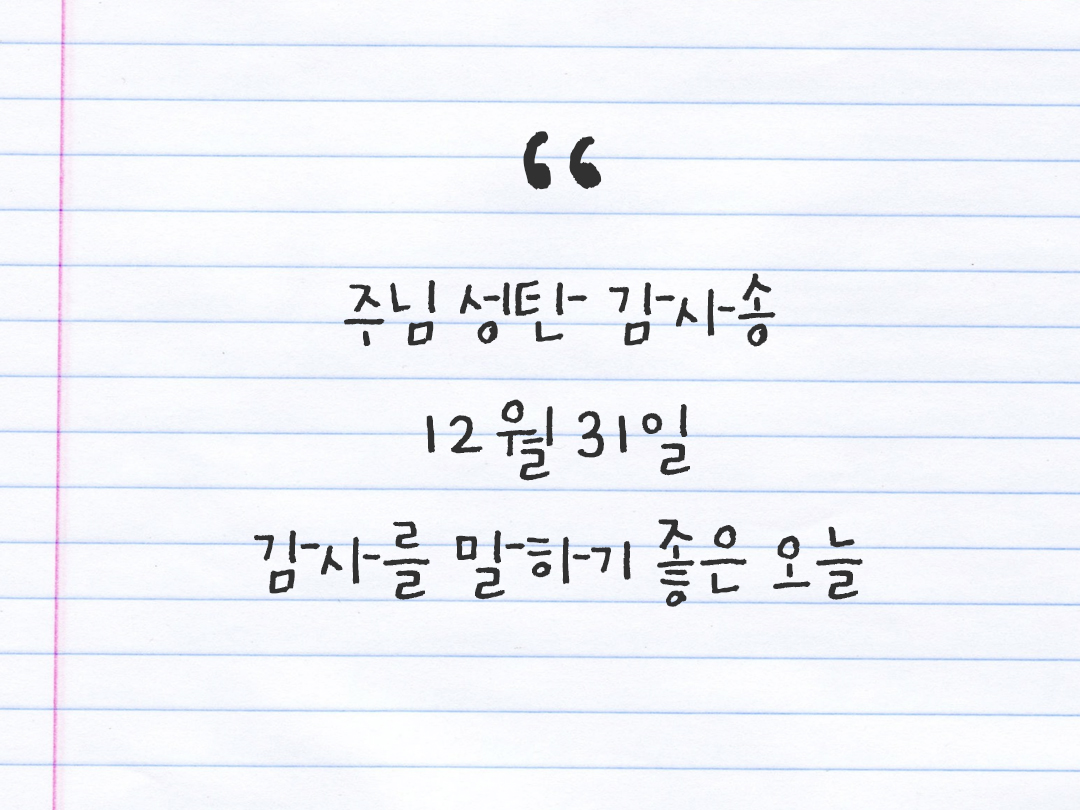 2025년 12월 31일 피어나네 감사노트｜일상을 행복으로 바꾸는 기록 하루 3줄 감사일기