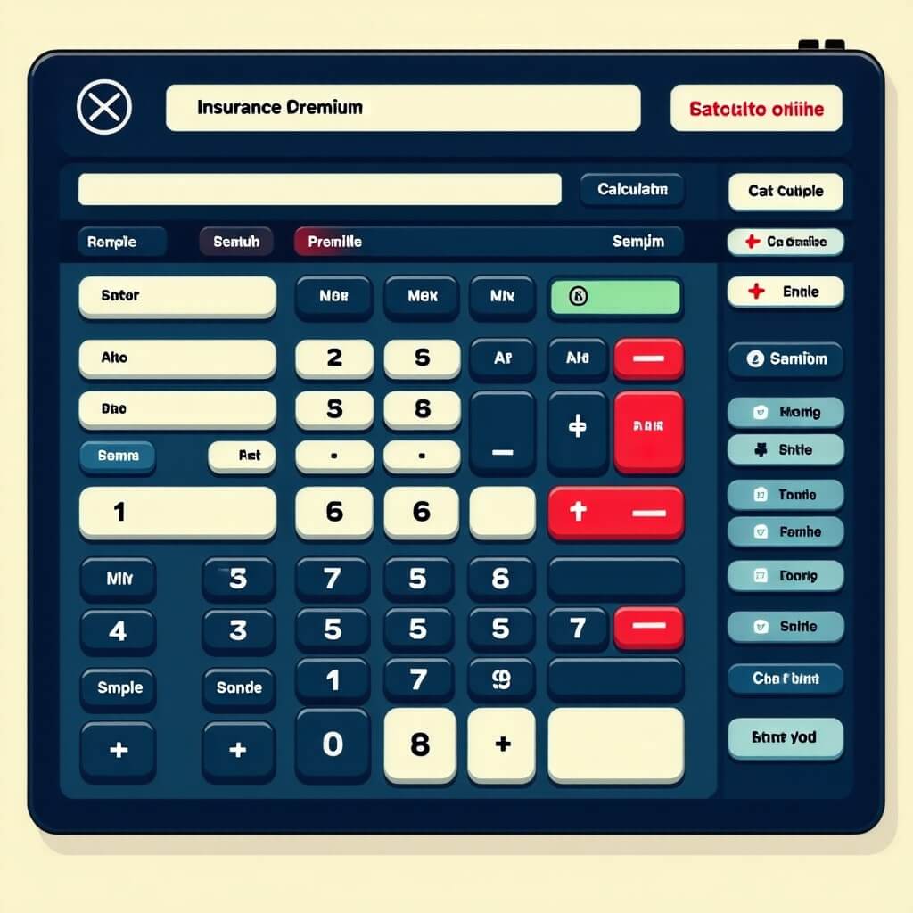 보험료를 계산할 수 있는 온라인 도구의 이미지