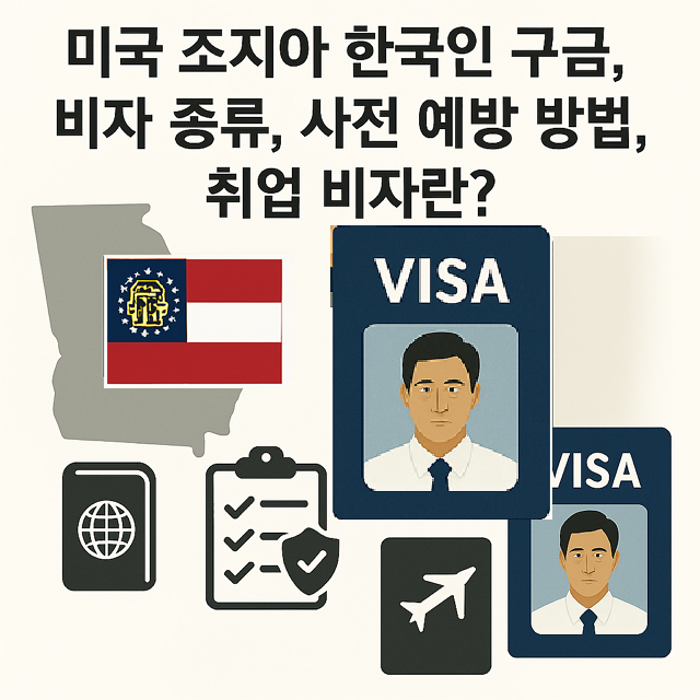미국 조지아 한국인 구금 사태, 비자 종류, 사전 예방 방법, 취업 비자란?