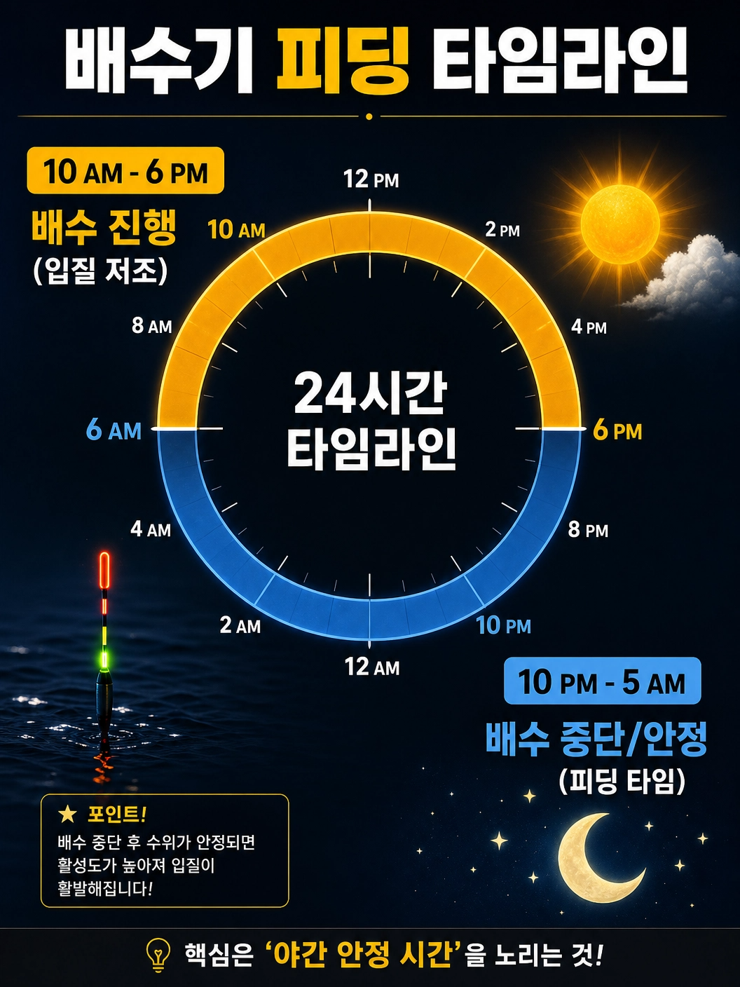 배수기 피딩 타임라인