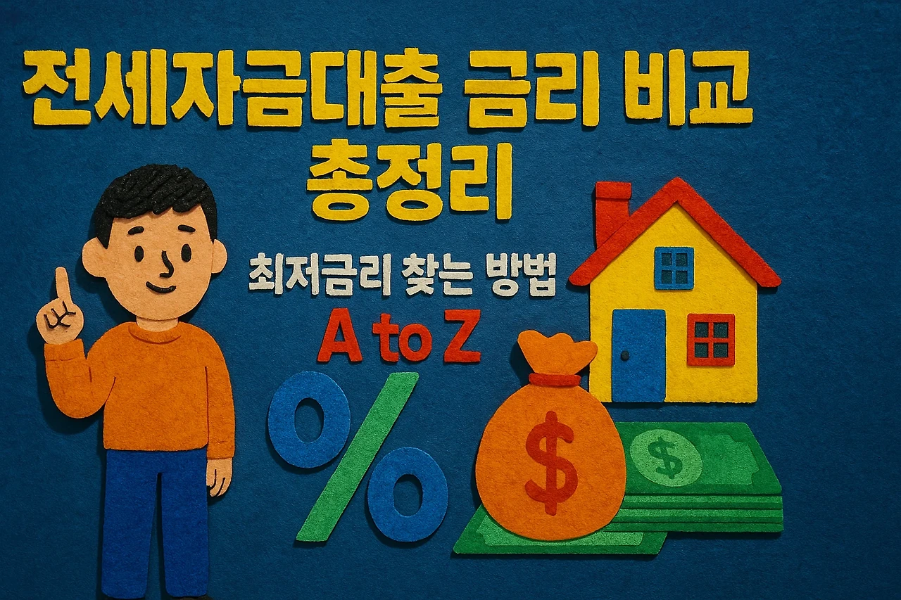 2025년 전세자금대출 금리 비교 총정리! 최저금리 찾는 방법 A to Z