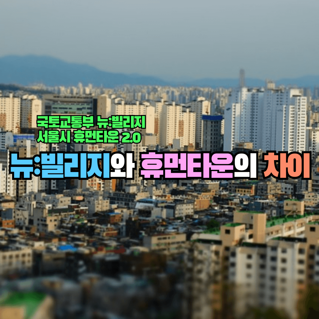 뉴:빌리지와 휴먼타운의 차이